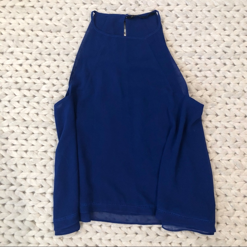 Zara blue top